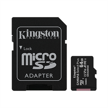 KINGSTON 64GB micSDXC Canvas Select Plus 100R A1 C10 Card + ADP