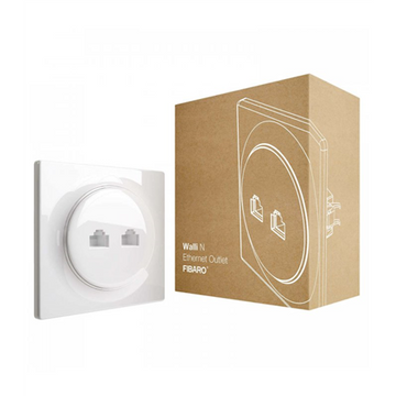 Fibaro Walli N socket-outlet 2 x RJ-45 White - 0