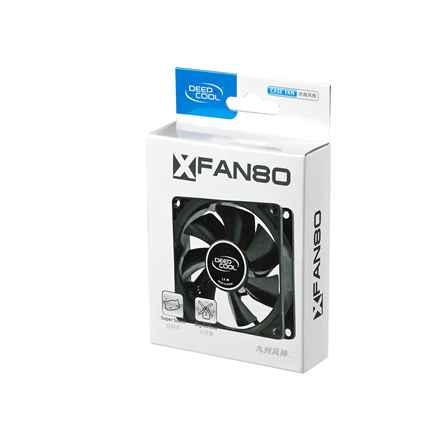 Ventilateur de boîtier 80 mm, 2 broches ; palier hydraulique | Deepcool
