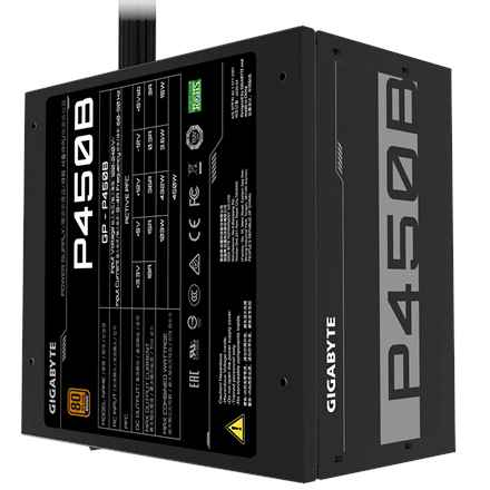 Bloc d'alimentation Gigabyte P450B 450 W 20+4 broches ATX ATX Noir