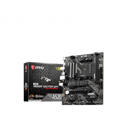 MSI MAG A520M VECTOR WIFI motherboard AMD A520 Socket AM4 micro ATX