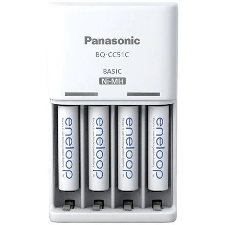 Battery charger PANASONIC Eneloop Basic BQ-CC51 + 4x AAA 800 mAh (K-KJ51MCD04E)