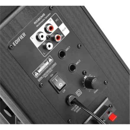 ENCEINTES EDIFIER 2.0, RMS : 42 W (2 x 21 W), Bluetooth, télécommande sans fil, volume, noir, « R1580MB » (timbre vert 11,00 lei)