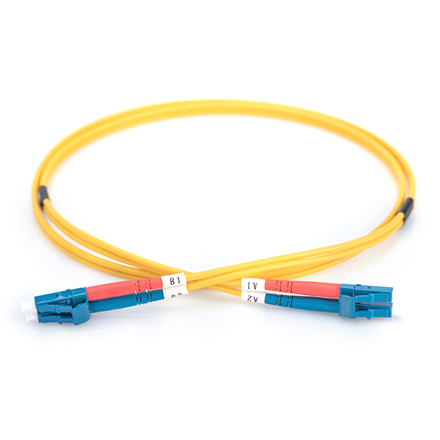 Patchcord FO Singlemode 09/125 OS2 LC-LC duplex 2m Żółty