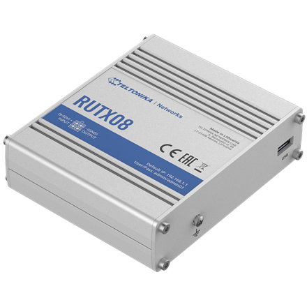 Teltonika RUTX08 wired router Gigabit Ethernet Stainless steel