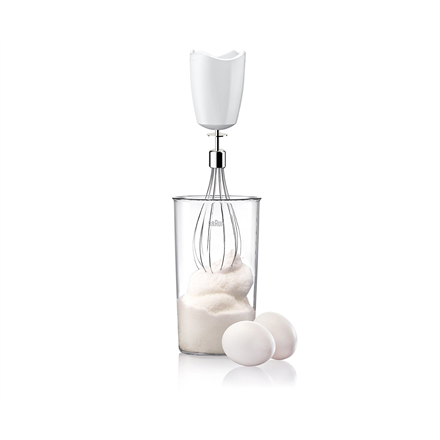Braun | Blender | MQ525 | Mixeur plongeant | 600 W | 2 vitesses | Hachoir | Blanc