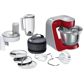 Bosch MUM58720 food processor 1000 W 3.9 L Grey, Red, Stainless steel
