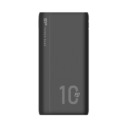 Silicon Power QP15 10.000mAh PowerBank > 500 charging cycles 2x USB A Out, 1x Micro USB in + 1x USB C In/out, Li-Polymer, 10000mAh, Fast Charge, Black