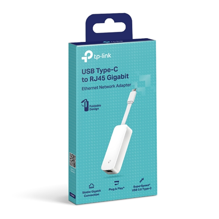 TP-LINK | UE300C | USB Type-C to RJ45 Gigabit Ethernet Network Adapter | 10/100/1000 Mbit/s