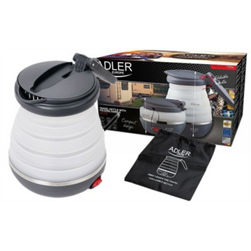 Adler | Travel kettle | AD 1279 | Electric | 750 W | 0.6 L | Silicon | White