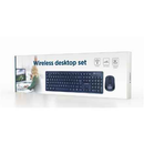 Gembird Wireless desktop set, black, US-layout