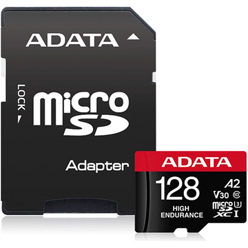 Karta microSD High Endurance 128GB UHS1 U3 V30 A2 100/85MB/s + Adapter