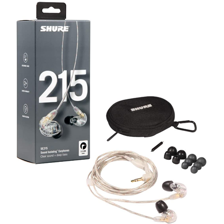 Shure SE215 Pro Headset Wired In-ear Stage/Studio Transparent