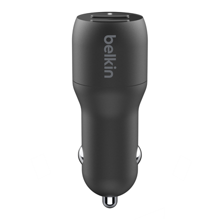 Belkin | Dual USB-A Car Charger 24W + USB-A to Lightning Cable | BOOST CHARGE