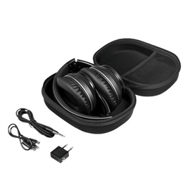Casque logilink sans fil standard utilisation multimédia mp3 smartphone audio uniquement sans microphone connexion via bluetooth 5.0 noir "bt0053" tampon vert 08 lei