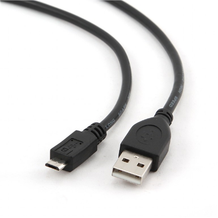 Kabelis Gembird USB Male - MicroUSB Male 0.5m Black