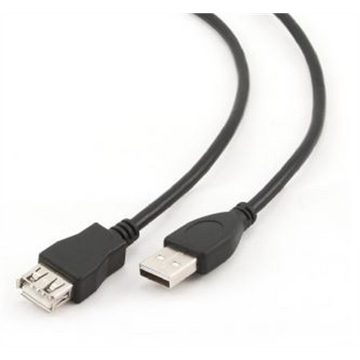 Kabelis Gembird USB Male - USB Female 1.8m Black