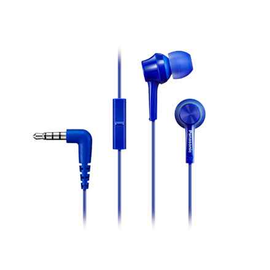Panasonic | Type canal | RP-TCM115E-A | Filaire | Intra-auriculaire | Microphone | Bleu