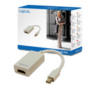 Logilink | Adapter Mini DisplayPort to HDMI with Audio: | Grey | Mini DisplayPort | HDMI A | 0.1 m-2