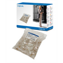 MP0002 | CAT5e Modular PlugSuitable for 8P8C Round CablePlug unshieldedGold-plated contacts | Transparent-3