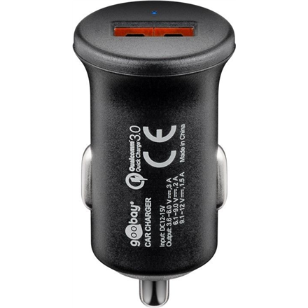 Goobay | Quick Charge QC3.0 USB car fast charger | USB 2.0 Female (Type A)