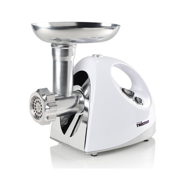 Tristar | VM-4210 Meat Grinder | White | 3 Stainless steel grinding plates, Aluminum grinder head, Aluminum hopper tray, Sausage stuffer, Kubbe attachment, Sausage accessory, Stainless steel blade - 0