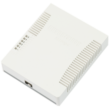 MikroTik | Switch | RB260GS | Web managed | Desktop | SFP ports quantity SFP ports quantity 1 | Power over Ethernet (PoE) ports quantity 1 | 12 month(s) - 0