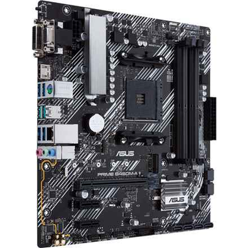 Asus | PRIME B450M-A II | Famille de processeurs AMD | Socket AM4 | DDR4 | Emplacements mémoire : 4 | Nombre de connecteurs SATA : 6 x SATA III | Chipset AMD B | Micro ATX