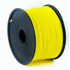 FILAMENT GEMBIRD pt. imprimanta 3d, ABS, 1.75mm diamentru, 1Kg / bobina, aprox. 400m, topire 225-240 grC, yellow, "3DP-ABS1.75-01-Y"
