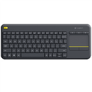 LOGITECH K400 Plus Wireless Touch Keyboard - BLACK - US INT'L
