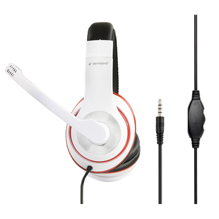 Gembird MHS-03-WTRDBK Blanc