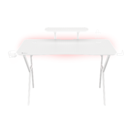Table de jeu Genesis HOLM 320 RGB blanche (120 cm x 75 cm)
