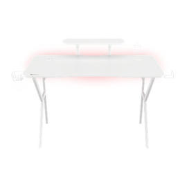 Table de jeu Genesis HOLM 320 RGB blanche (120 cm x 75 cm)