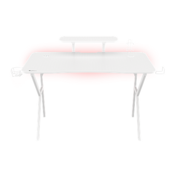 Table de jeu Genesis HOLM 320 RGB blanche (120 cm x 75 cm)