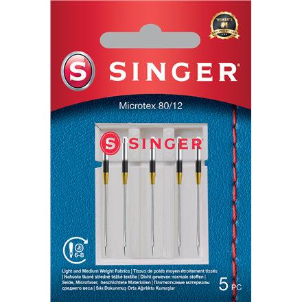Singer | Microtex Needle 80/12 5PK
