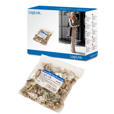 MP0003 | Fiche modulaire CAT5e Adaptée aux câbles ronds 8P8C Connecteur blindé Contacts plaqués or