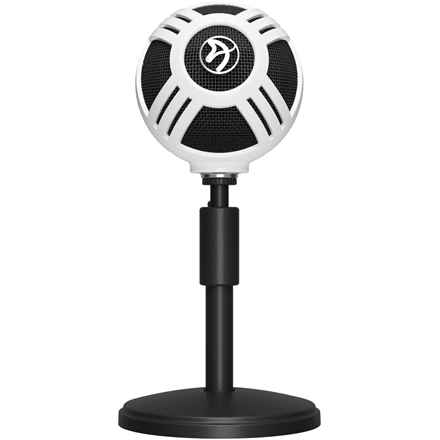 Microphone de table Arozzi Sfera Noir, Blanc
