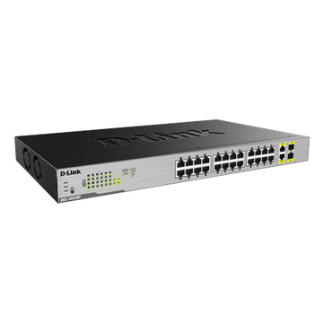 D-Link 24-Port Desktop Gigabit Unmanaged PoE Switch with 2 x 100/1000Mbps Combo Ports