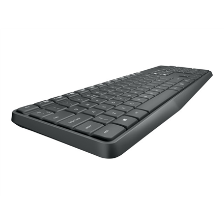 Logitech MK235 keyboard Mouse included USB QWERTY US International Grey