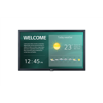 LG 22SM3G-B Digital signage display 54.6 cm (21.5') IPS Wi-Fi 250 cd/m² Full HD Black Built-in processor 16/7