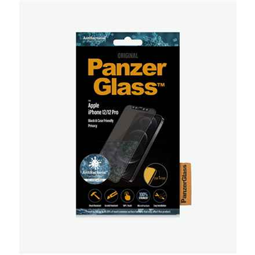 PanzerGlass | Apple | Pour iPhone 12/12 Pro | Verre | Noir | Compatible avec les coques | Verre de confidentialité