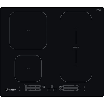 Indesit ib 65b60 ne noir encastrable 59 cm table de cuisson à induction 4 zones