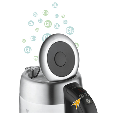 Adler | Bouilloire | AD 1247 NEUF | Avec commande électronique | 1850 - 2200 W | 1,7 L | Acier inoxydable, verre | Base rotative à 360° | Acier inoxydable/Transparent