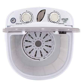 Lave-linge Adler AD 8055 Chargement par le haut 3 kg Crème, Blanc