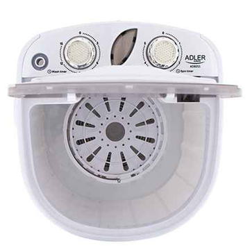 Lave-linge Adler AD 8055 Chargement par le haut 3 kg Crème, Blanc