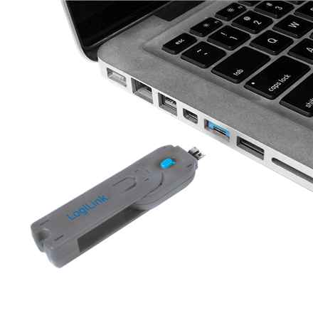 Logilink, Bloqueur de port USB (1 clé et 8 verrous), AU0045 | Logilink