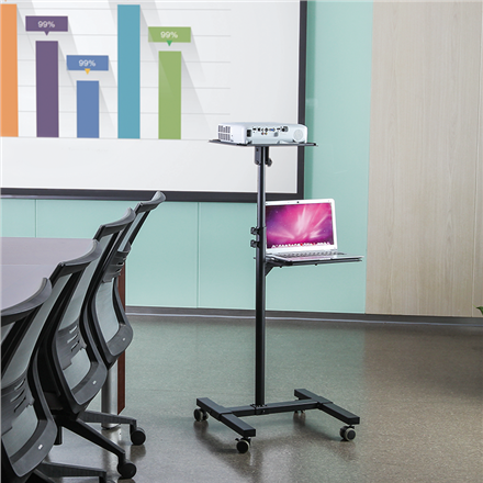 Chariot en acier pour projecteur/ordinateur portable