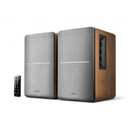 BOXE EDIFIER 2.0, RMS : 42 W (2 x 21 W), Bluetooth, télécommande sans fil, volume, basses, aigus, optique, marron, « R1280DBb » (timbre vert 11,00 lei)