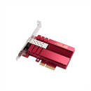 Asus | XG-C100F 10G PCIe Network Adapter; SFP+ port for Optical Fiber Transmission and DAC cable | 10/100/1000/10000 Mbit/s