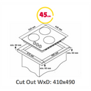 Simfer | Hob | H4.300.VGRIM | Gas | Number of burners/cooking zones 3 | Rotary knobs | Stainless steel-2